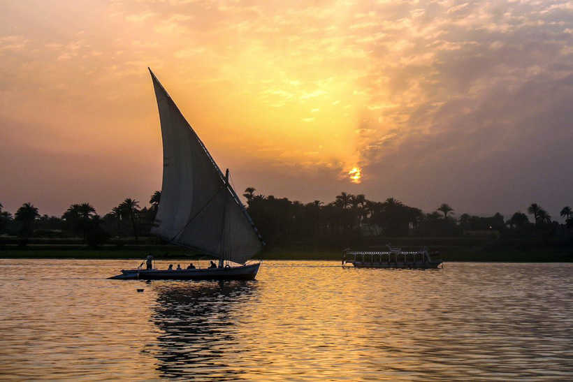 Luxor Nile River Private Felucca Ride at Sunset